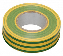 Изолента IEK желто-зеленая 0,13х15 мм 20 м ПВХ UIZ-13-10-K52