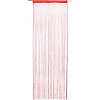 Штора-нитки Underprice красная 90x280 см