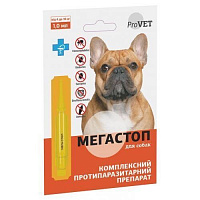 Капли ProVET Мегастоп для собак весом от 4 до 10 кг x 1 мл PR241744