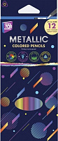 Карандаши цветные Metallic 12 шт. CF15168 Cool For School