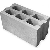 Блок бетонный Золотой Мандарин Квадра 390x190x190 мм