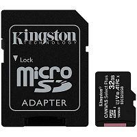 Карта памяти Kingston microSDHC 32 ГБ Canvas Select Plus A1 R100/W10 +ad