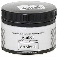 Декоративная краска Amber акриловая серебряный 0.1кг