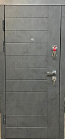 Дверь входная Мавіс Н-22 бетон антрацит / белый 2050х880 мм правая