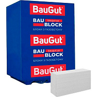 Газобетонный блок BauGut 600x200x100 мм D-500 гладкий
