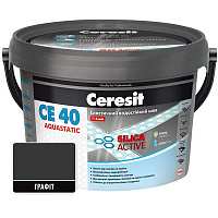 Фуга Ceresit СЕ 40 Aquastatic № 16 2 кг графит 