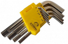 Набор ключей шестигранных НЕХ 9 шт. 1,5-10 мм Нм 48101