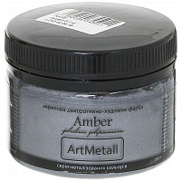 Декоративная краска Amber акриловая графит 0.1кг
